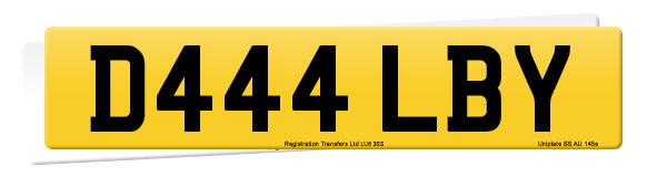 Registration number D444 LBY